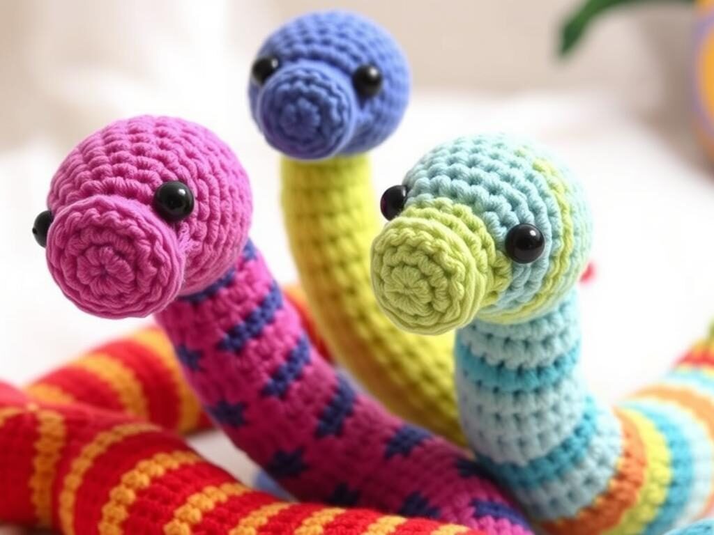 Beginner crochet patterns serpent amigurumi