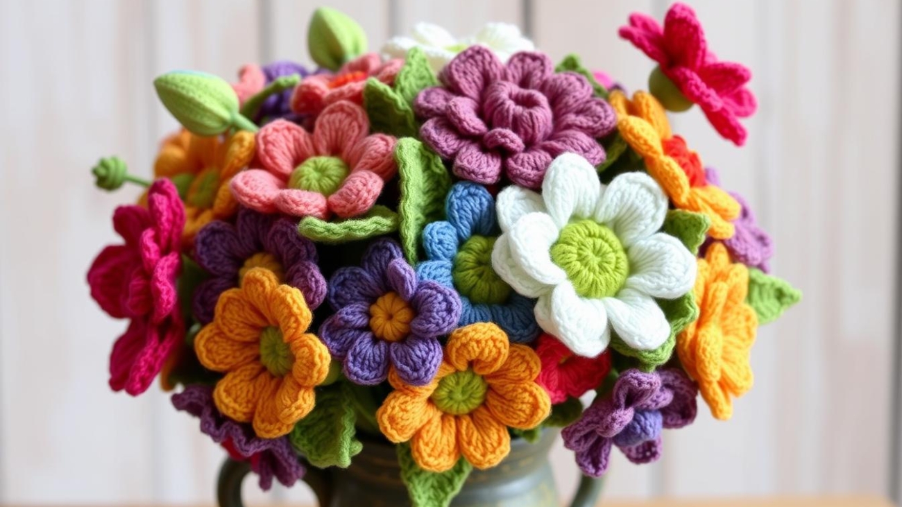 Crochet Flower Bouquet