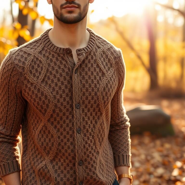 Stylish Crochet Shirt Men: Trendy Fall Fashion