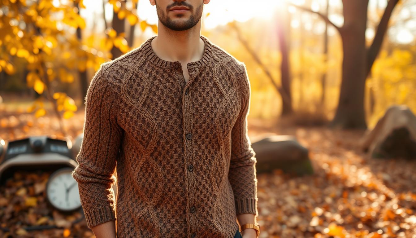 Stylish Crochet Shirt Men: Trendy Fall Fashion