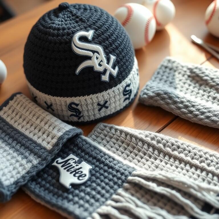 Crochet White Sox: Handmade Fan Gear for Baseball