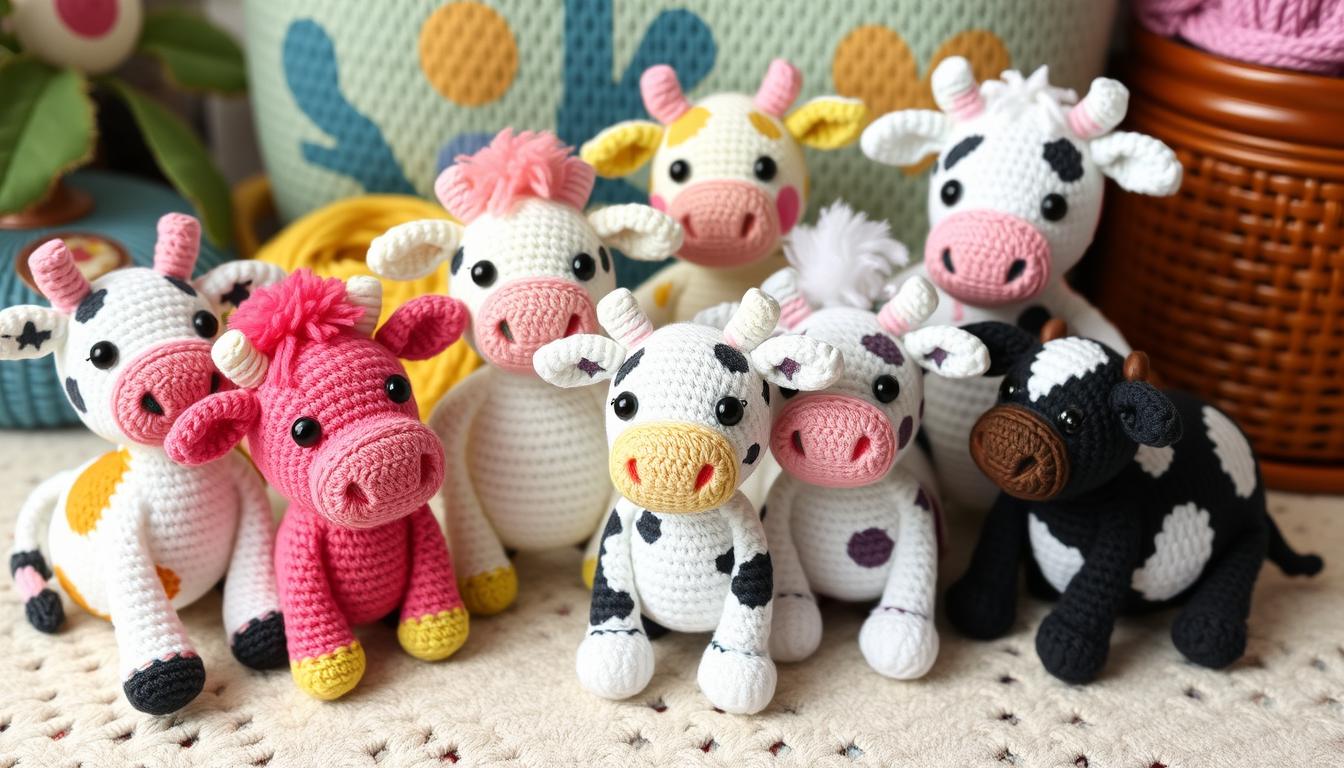 Adorable Crochet Cow Patterns by Beautiful Dawn Designs