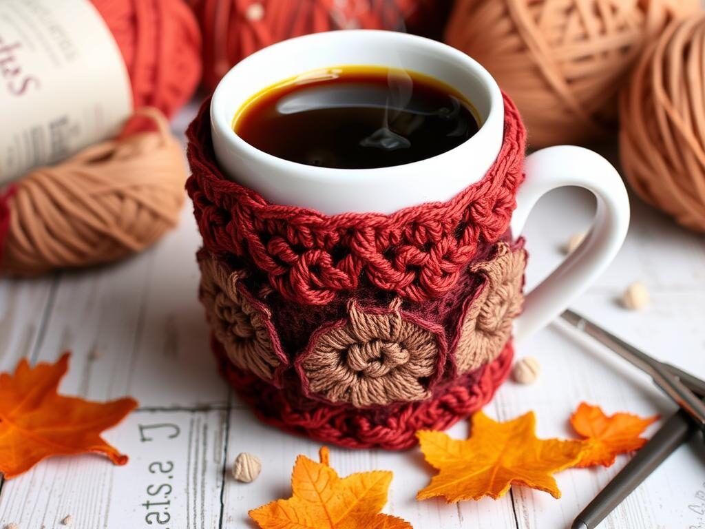 crochet coffee cozy pattern