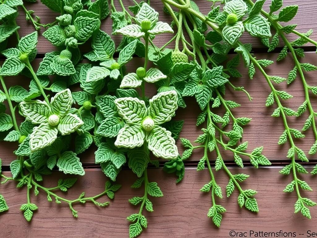 crochet greenery for bouquets