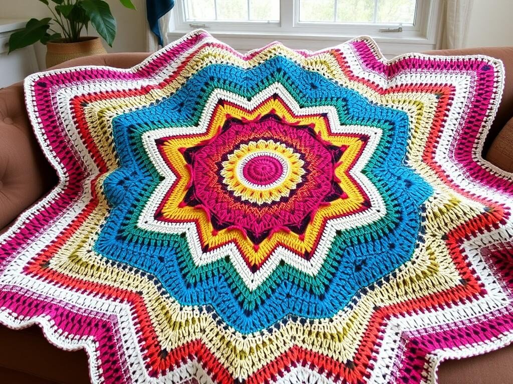 crochet star blanket