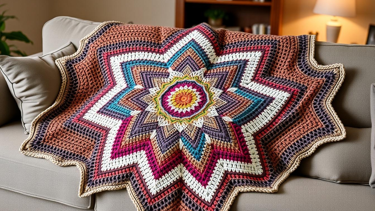 crochet star blanket