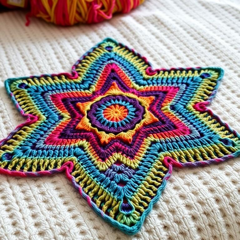 Cozy 6 Day Star Blanket Crochet Blanket for Beginners