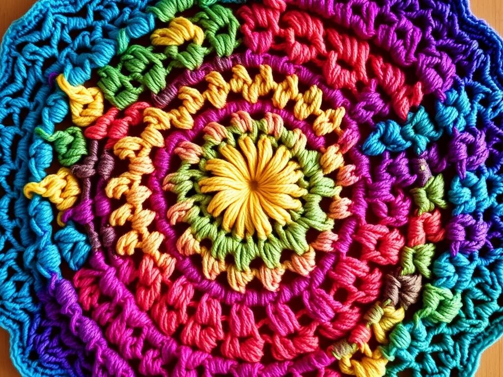 Changing colors in circular crochet