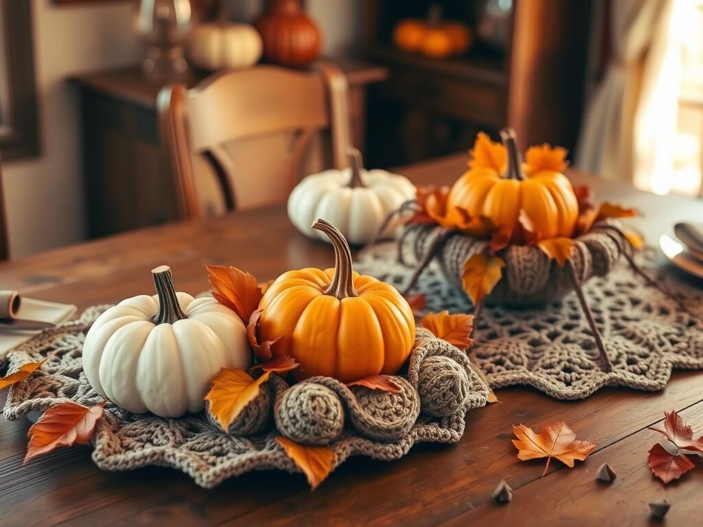 Crochet Fall Table Decor