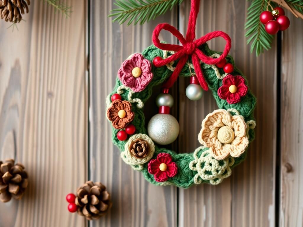 Lau Loves Crochet's Miniature Tree Wreath