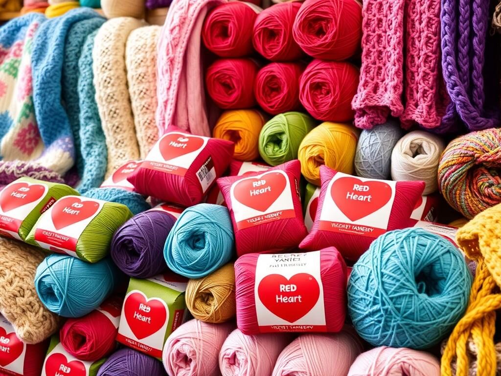 Red Heart Yarn Knitting and Crochet Projects