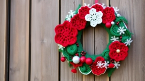 crochet Christmas wreath