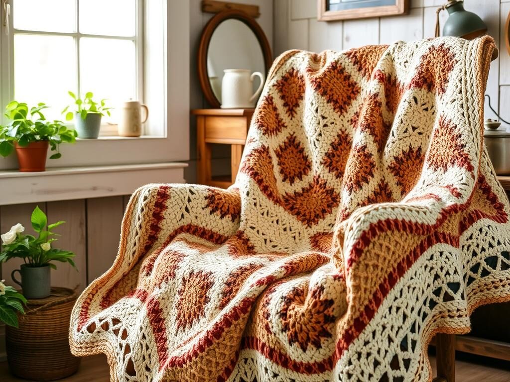 crochet barn blanket