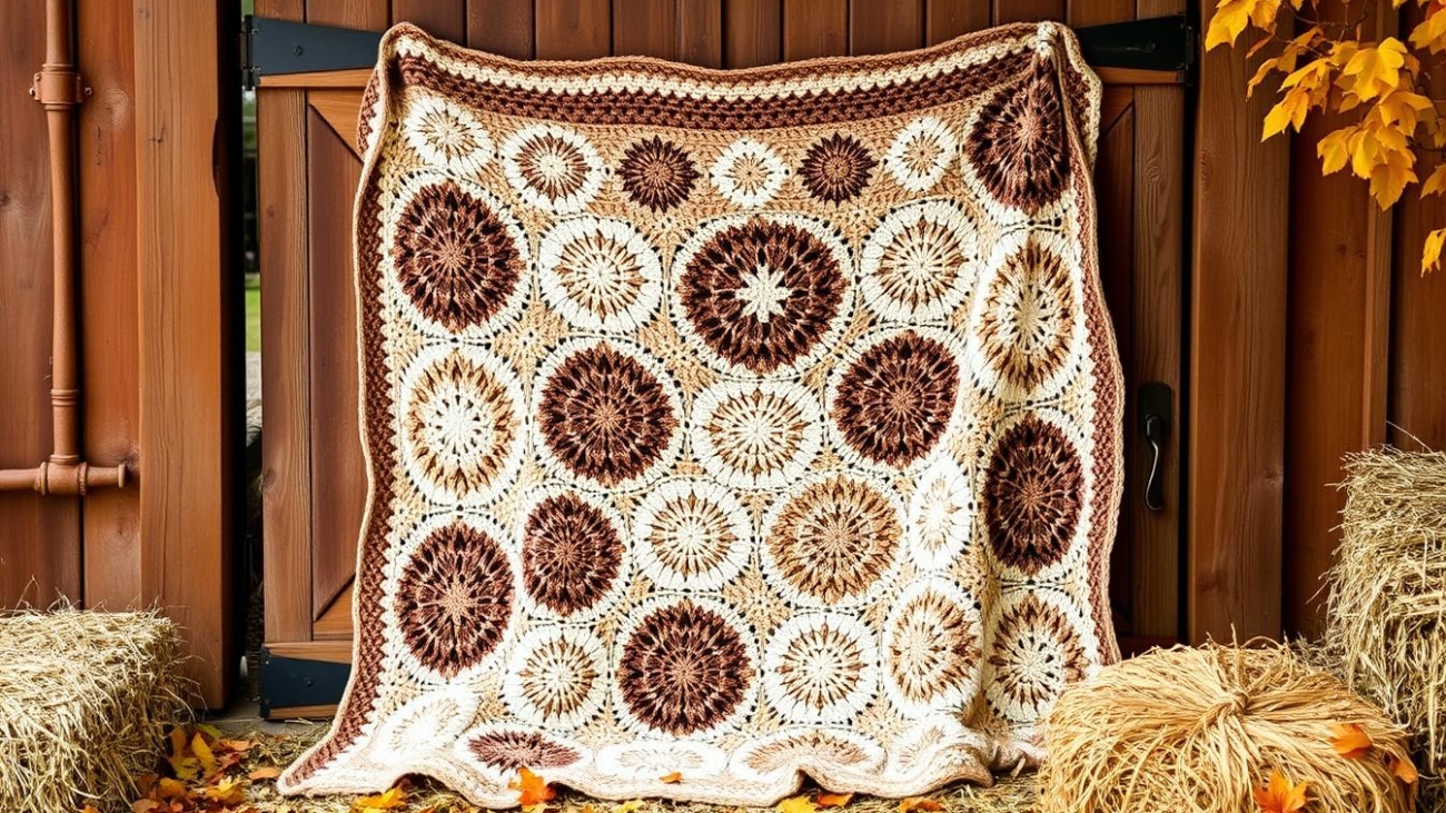 crochet barn blanket