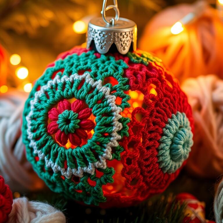 Crochet Bauble: Create Festive Magic with Yarn