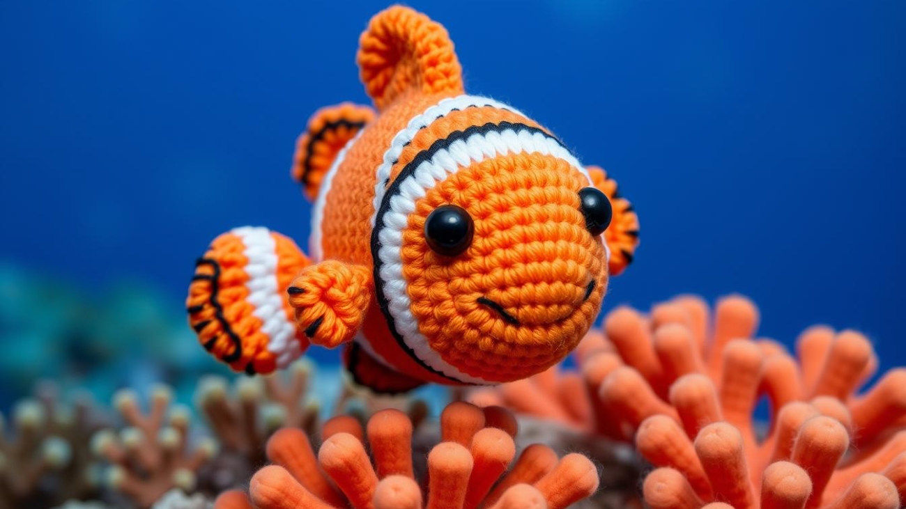 crochet clown fish