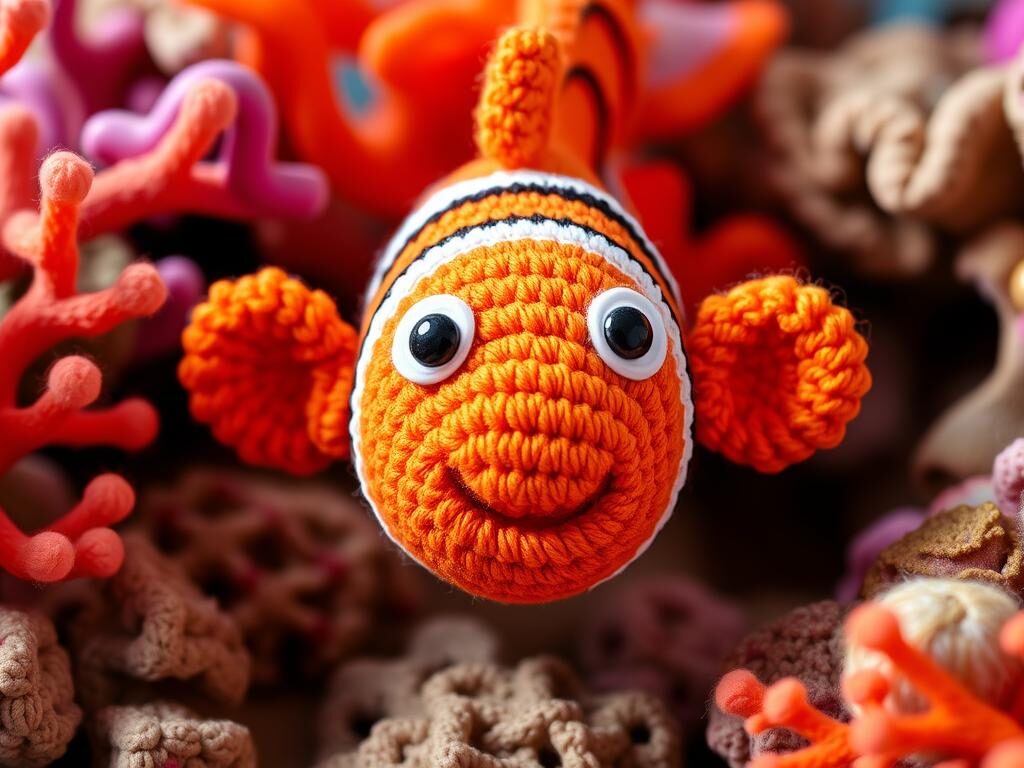 crochet clown fish amigurumi