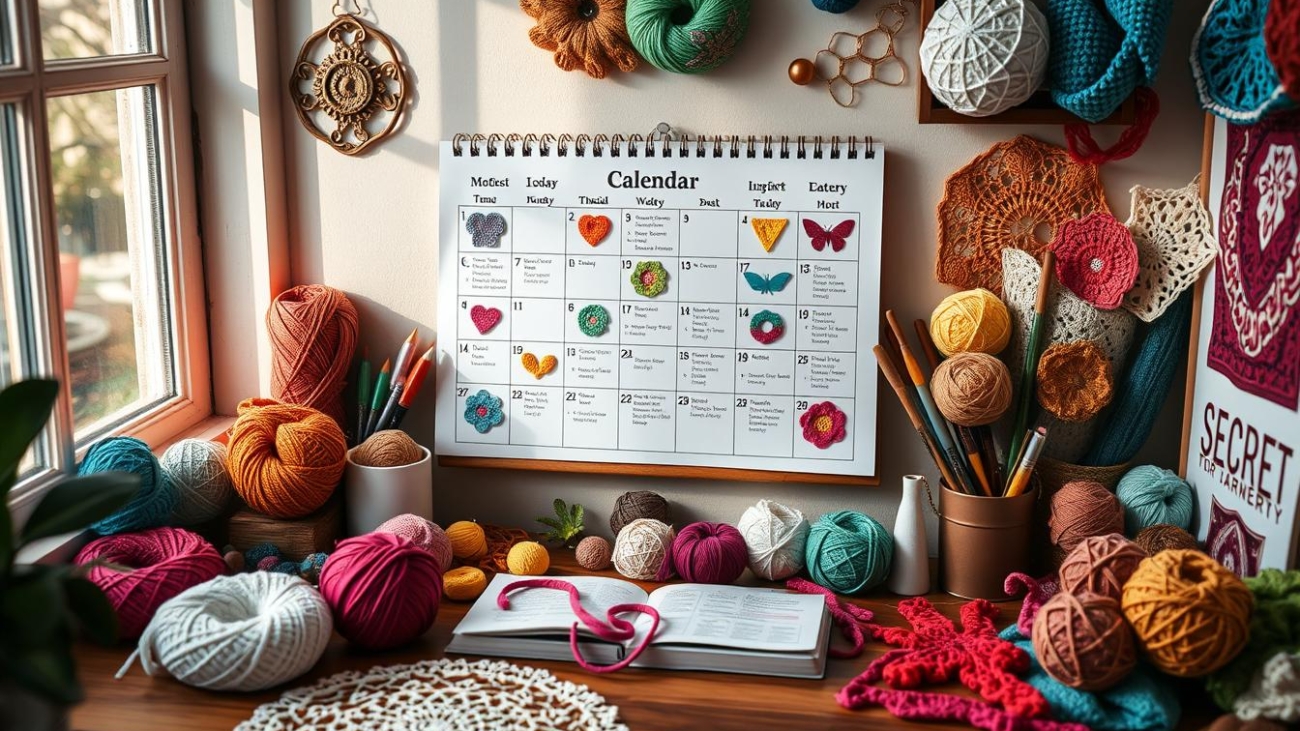 crochet creation calendars