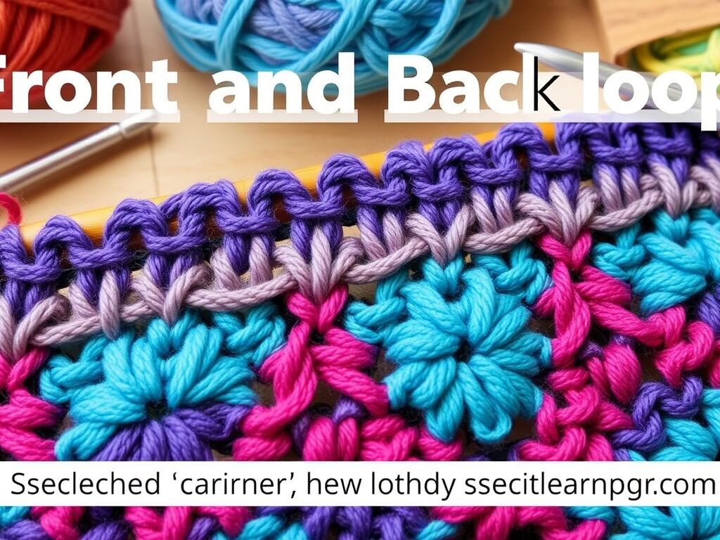 crochet front and back loops