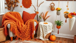 crochet home decor ideas for fall