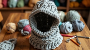 crochet hooded cowl