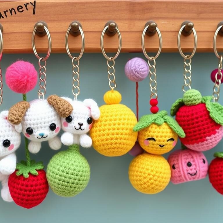 Cute Crochet Keychain Ideas: Fun DIY Accessories