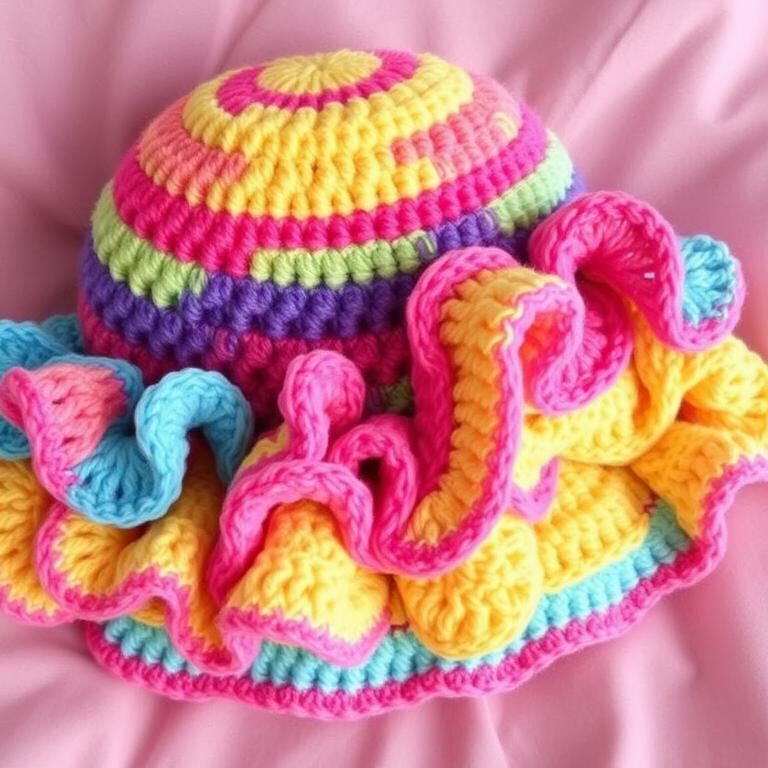 Crochet Ruffle Hat: Simple DIY Sample & Ideas