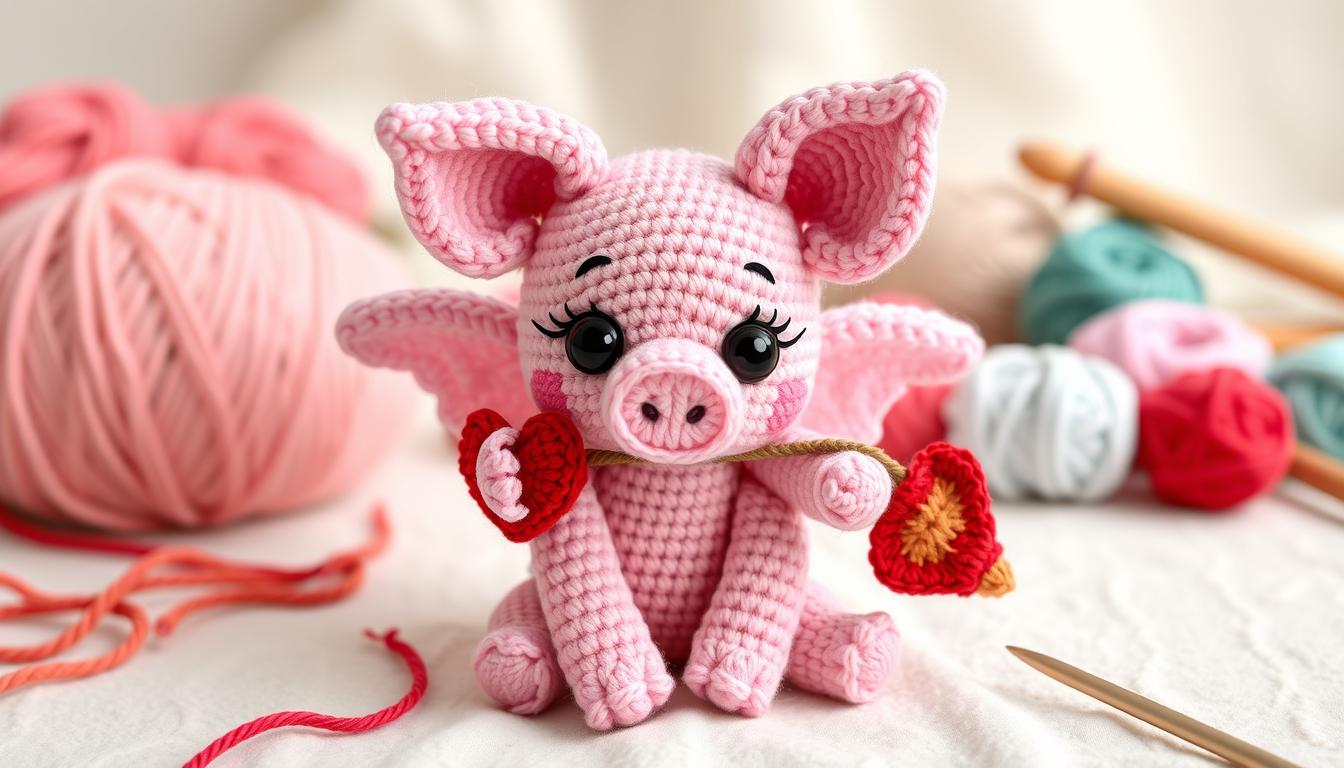 Crochet Your Personal Cupid Piglet: Adorable DIY