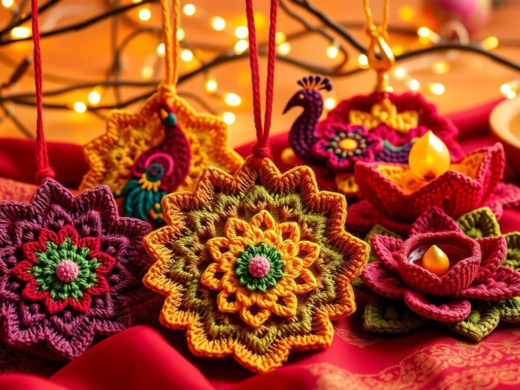 diwali crochet ornaments