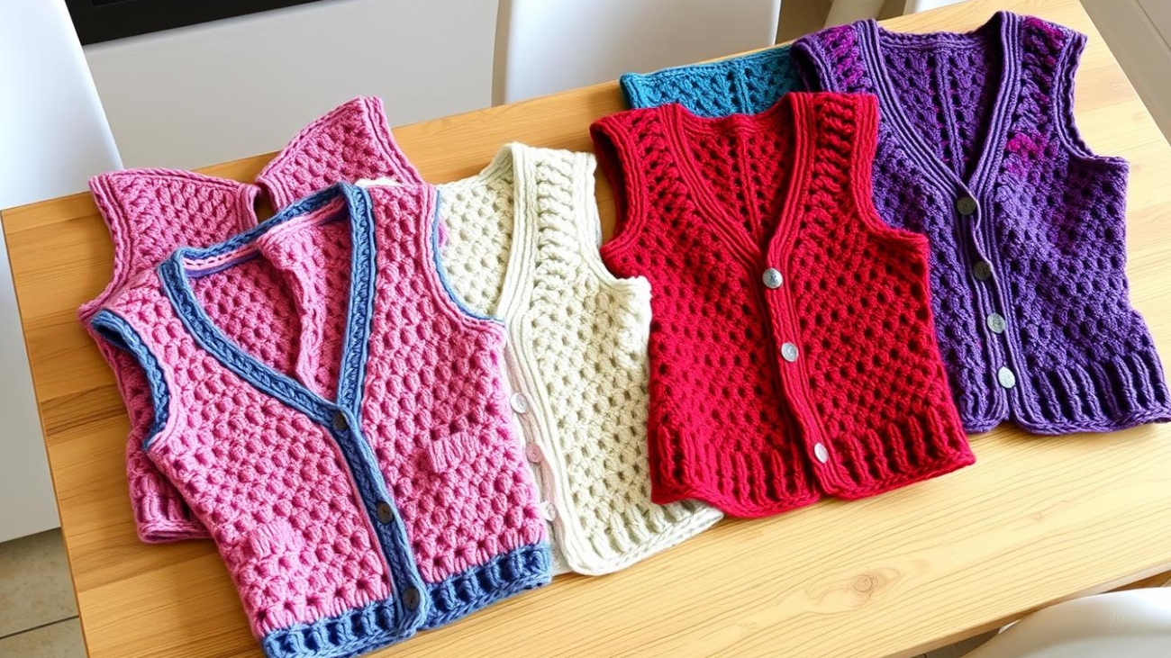 easy crochet vest patterns