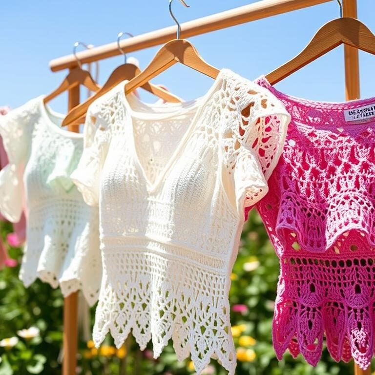 Summer time Time Crochet Tops for Sunny Days