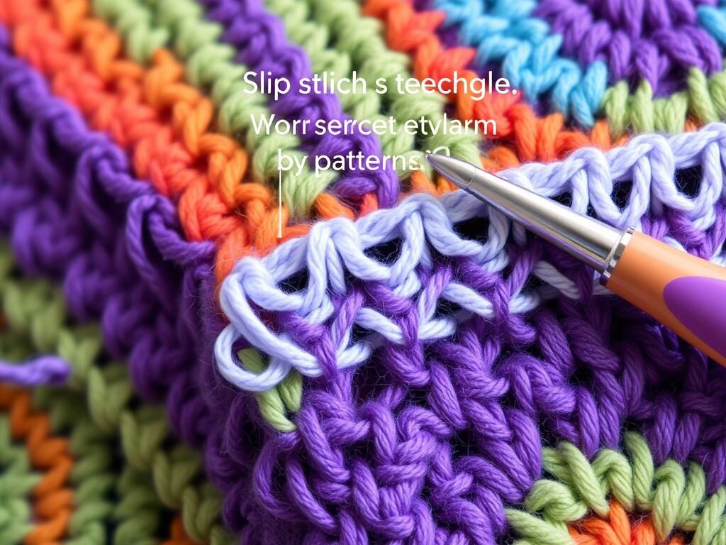 slip stitch edging