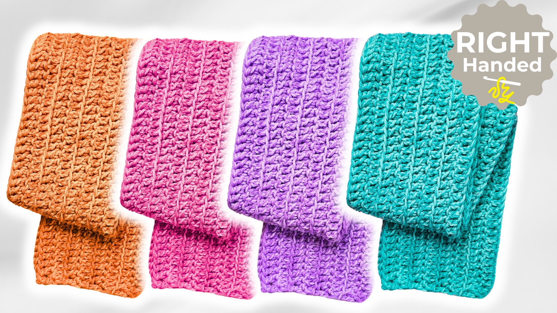 Super Easy Crochet Scarf Pattern for Beginners